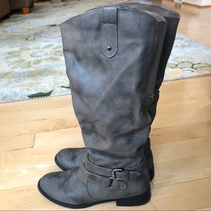 Grey Tall Boots